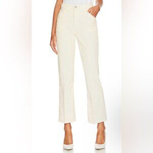 NWT RE/DONE Corduroy Jeans 70s Bootcut Loose Flare in Vintage Ivory Size 32